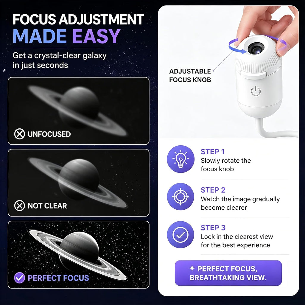 Portable Mini USB Starry Sky Projection Lamp