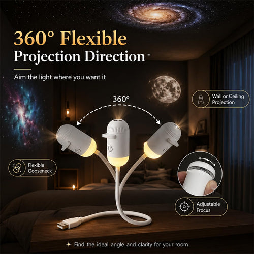 Portable Mini USB Starry Sky Projection Lamp