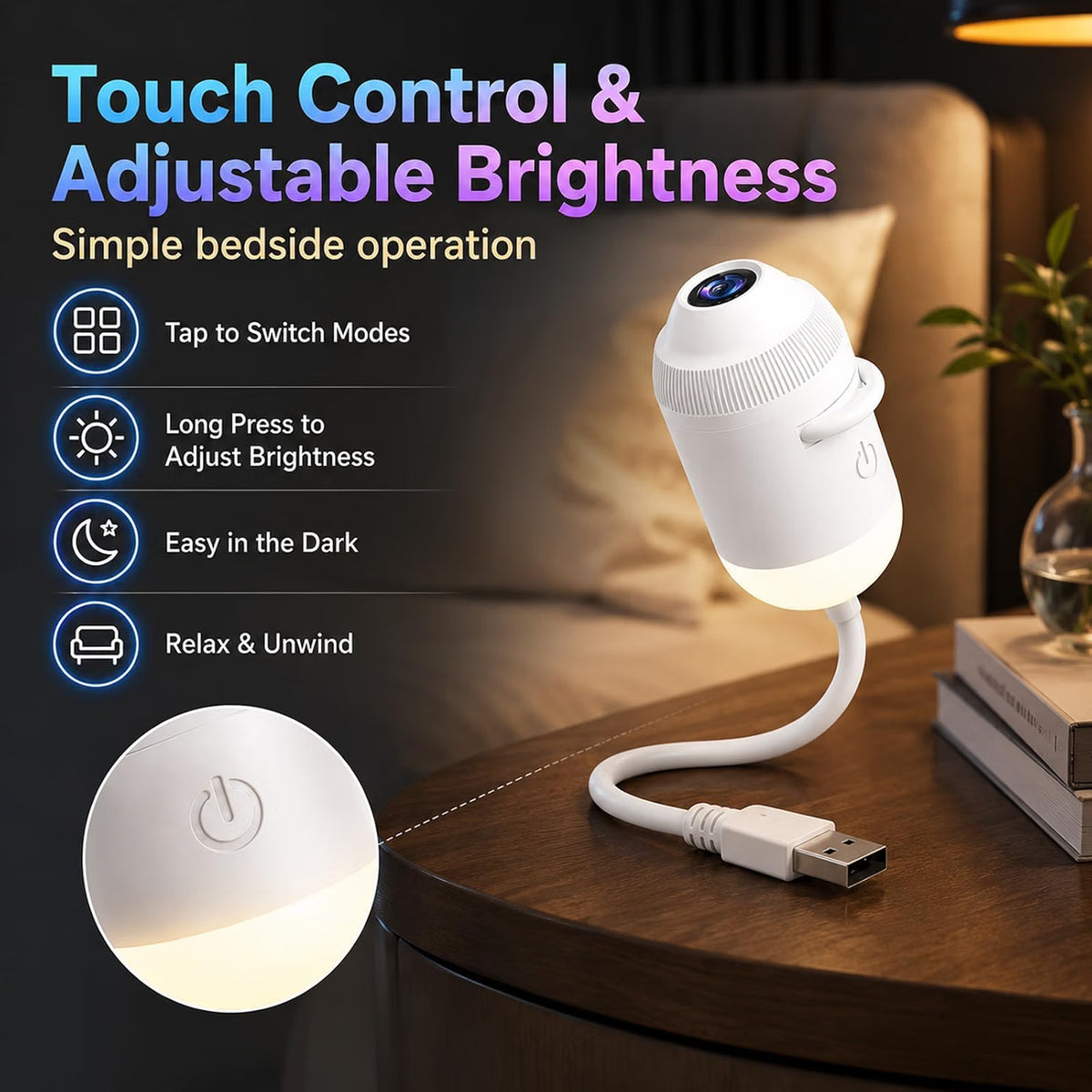 Portable Mini USB Starry Sky Projection Lamp