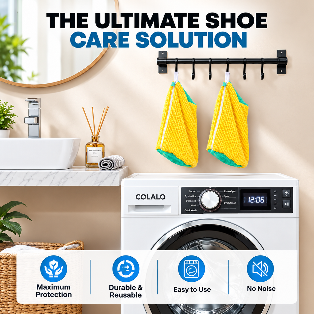 Shoe Washing Bag for Washing Machine – Microfiber Sneaker Cleaner
