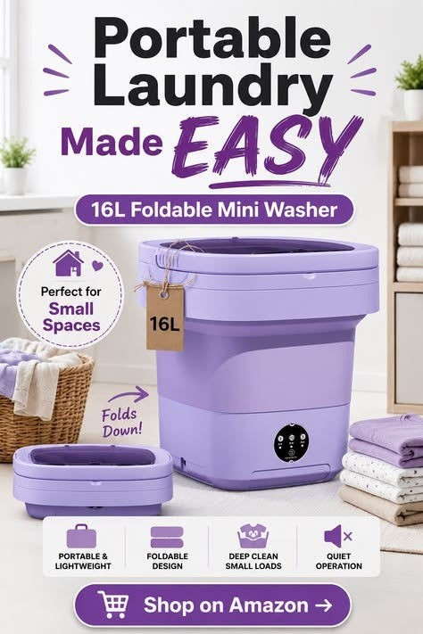 Foldable Mini Laundry Machine